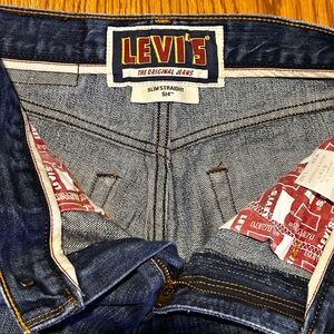 Levi’s 514 Slim Straight Jeans Men’s W 28” 32” Inseam Medium Wash Blue Denim Y2K